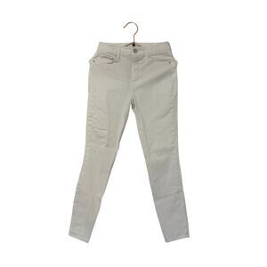 White House black market the skulls skinny ankle white Jean size 2